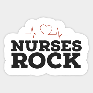 Nurses rock Sticker